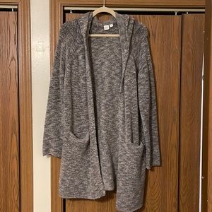 Gap long grey cardigan large